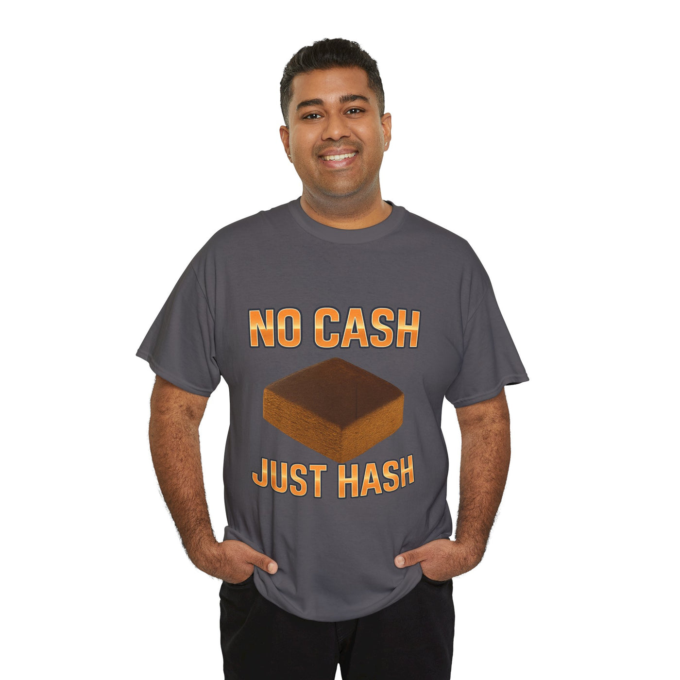NO CASH JUST HASH T-shirt