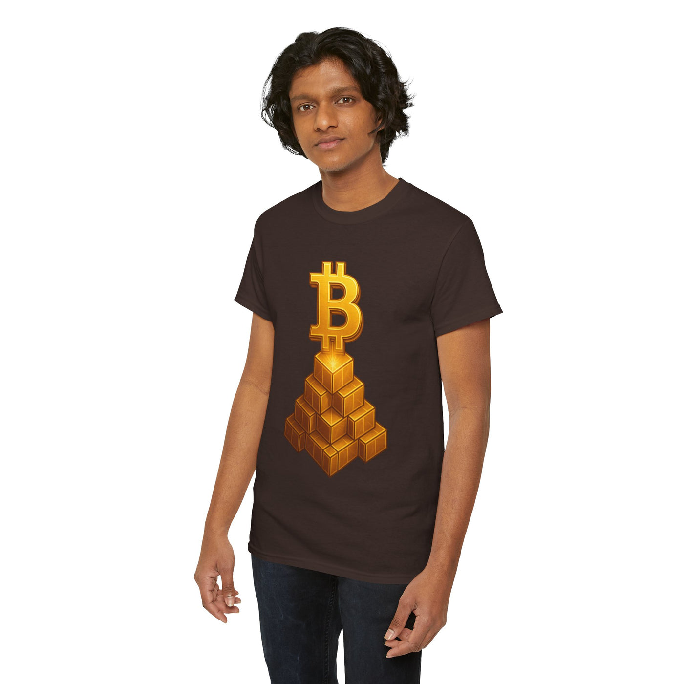 Maglietta della collezione Bold Pyramid di Bitcoin 
