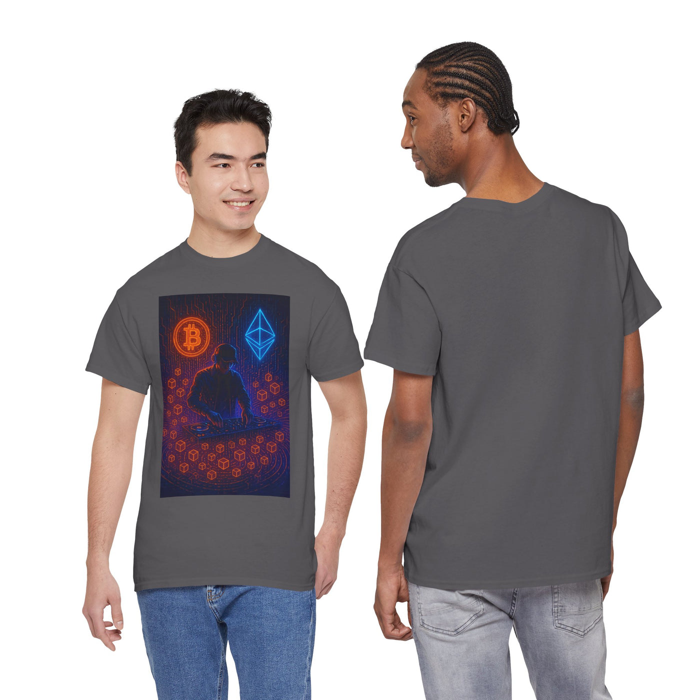 Crypto DJ | Bitcoin × Ethereum T-shirt
