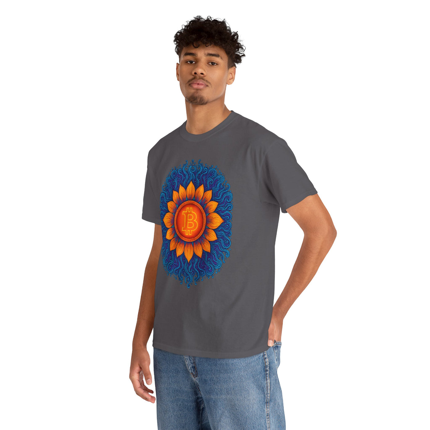Maglietta Bitcoin Sunburst Blossom 