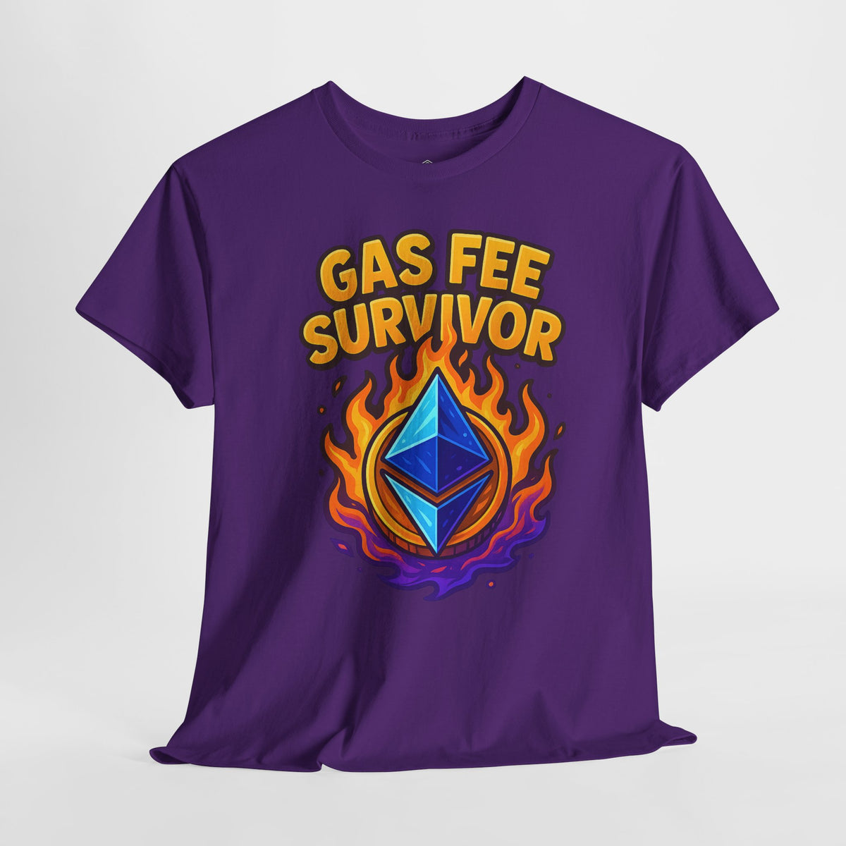 Gas Fee Survivor – Bold Ethereum T-Shirt