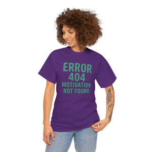 Errore 404 Motivazione non trovata T-shirt 