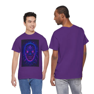 Rave Oni Mask – Neon Jungle Demon Face T-shirt