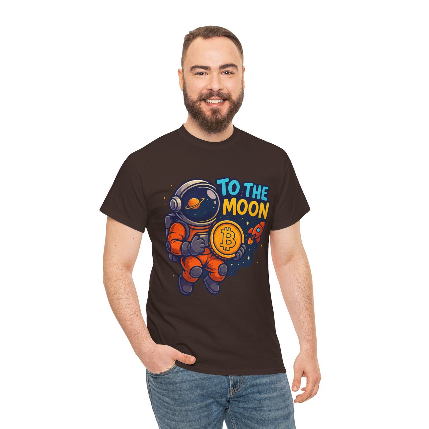 Bitcoin To The Moon – Bold Collection T-Shirt